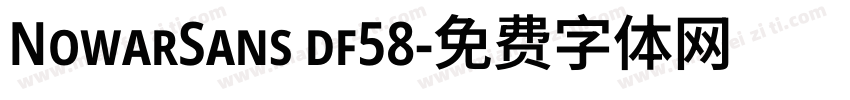 NowarSans df58字体转换